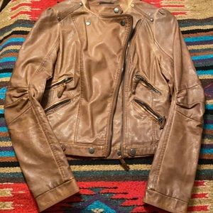 Leather Bomber Jacket